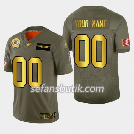 Green Bay Packers Tröjor Custom Nike 2019 Salute to Service100th - Herr Green Bay Packers Tröjor Custom Nike 2019 Salute to Service100th - Herr